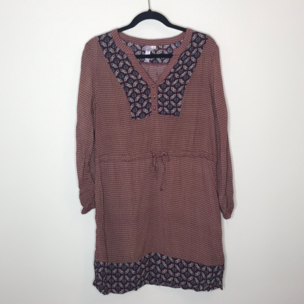 Alya Boho Patterned Tunic Dress